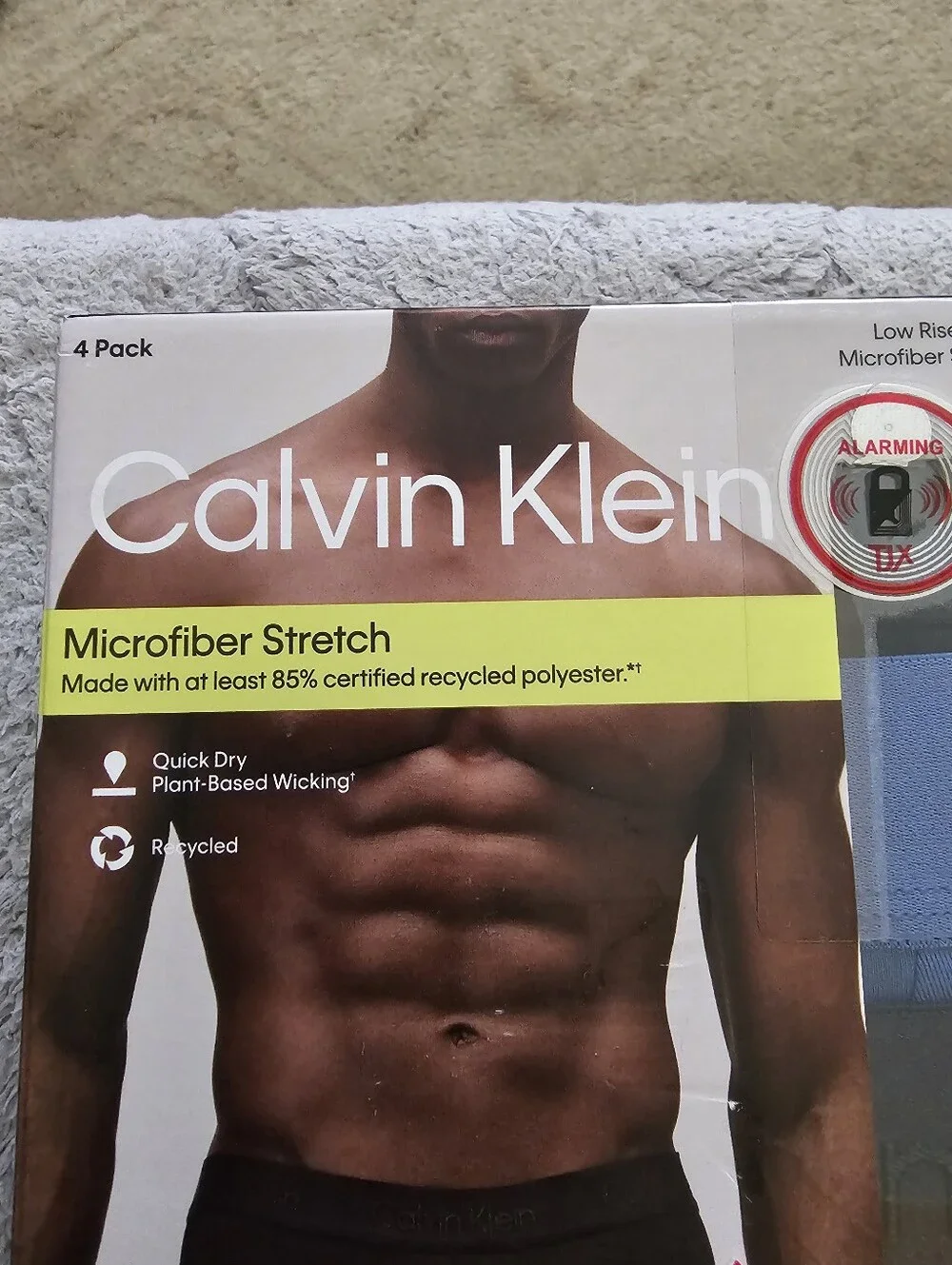 Calvin Klein Mens Low Rise 4 Pack Trunks in Multi Size Medium